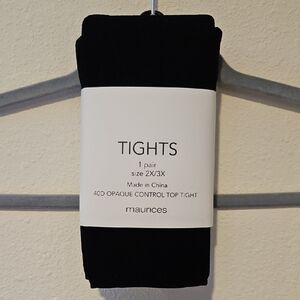 Maurices Black 40D Opaque Control Top Tights